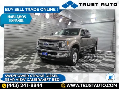 Gray 2019 Ford Super Duty F-250 XLT 4WD Crew Cab 6-Pass 8FT Long Bed Power Stroke Diesel Pickup for sale in Sykesville, MD