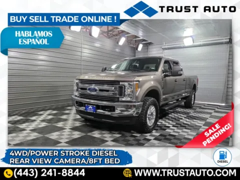 Gray 2019 Ford Super Duty F-250 XLT 4WD Crew Cab 6-Pass 8FT Long Bed Power Stroke Diesel Pickup for sale in Sykesville, MD