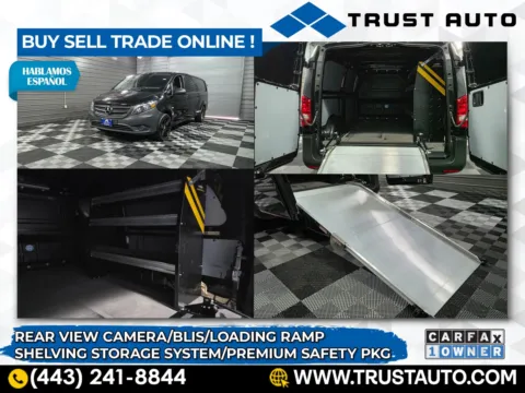 Black 2020 Mercedes-Benz Metris Cargo 126''WB Minivan/Van w/Premium Safety Pkg for sale in Sykesville, MD