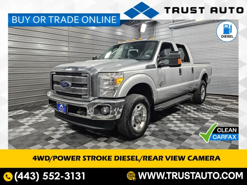 2015 Ford Super Duty F-250 XLT 4WD Crew Cab 6-Passenger Power Stroke Diesel Pickup Truck for sale in Sykesville, MD
