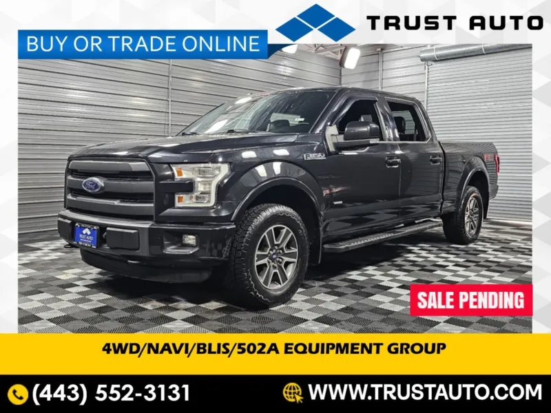 2015 Ford F-150 Lariat 4WD SuperCrew 3.5L Ecoboost Pickup Truck for sale in Sykesville, MD