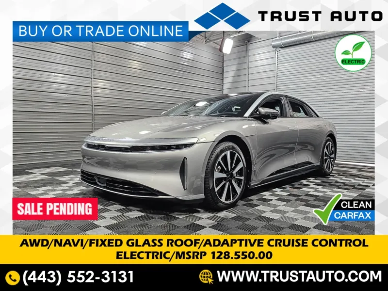 2023 Lucid Air Touring AWD Electric Luxury Sedan for sale in Sykesville, MD