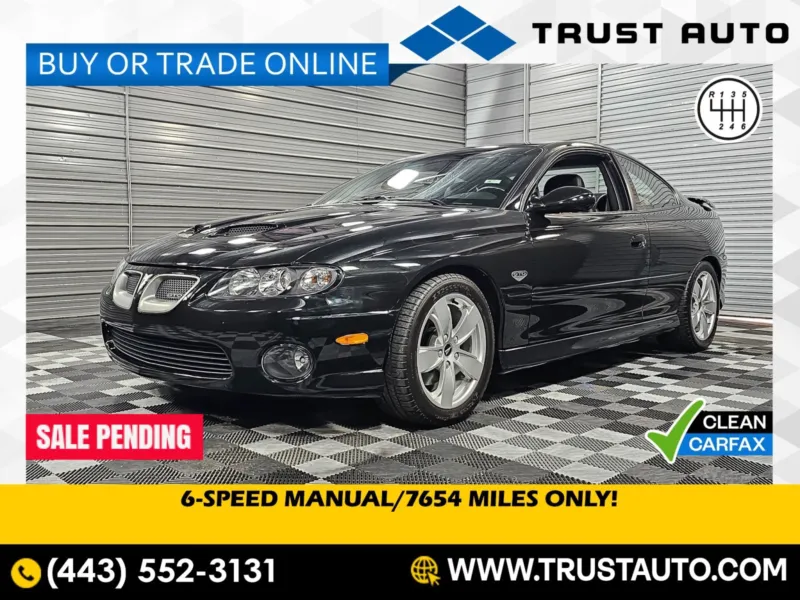 2005 Pontiac GTO 6-Speed Manual Coupe for sale in Sykesville, MD