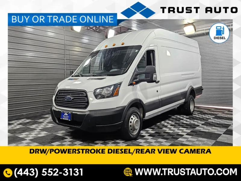 2016 Ford Transit T-350 Cargo DRW 148'' WB High Roof Power Stroke Turbo Diesel Minivan/Van for sale in Sykesville, MD
