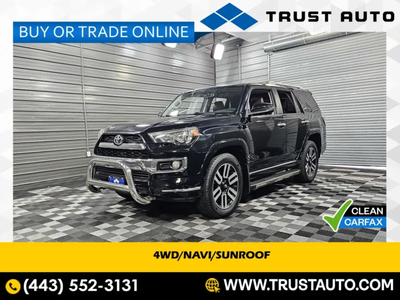 2016 Toyota 4Runner Limited 4WD SUV for sale in Sykesville, MD