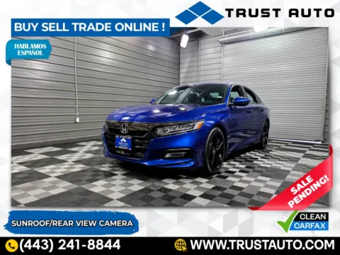 Blue 2020 Honda Accord Sport 4-Door Sedan for sale in Sykesville, MD