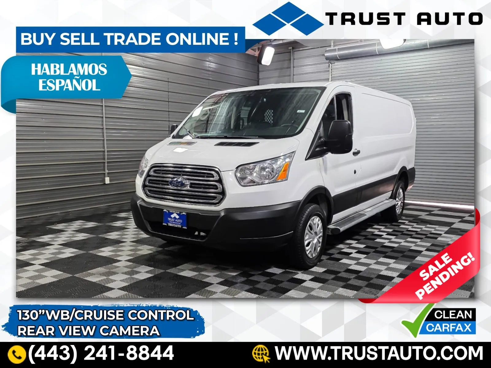 2019 Ford Transit T-250 Cargo 130''WB Low Roof Minivan/Van for sale in Sykesville, MD