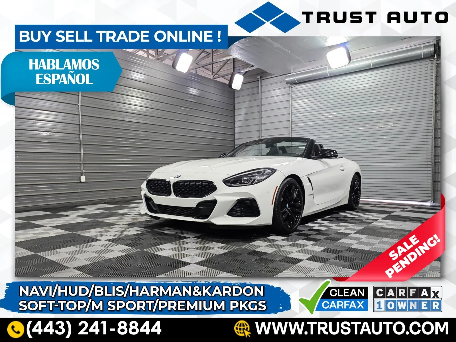 2022 BMW Z4 sDrive30i Soft-Top Luxury Convertible for sale in Sykesville, MD
