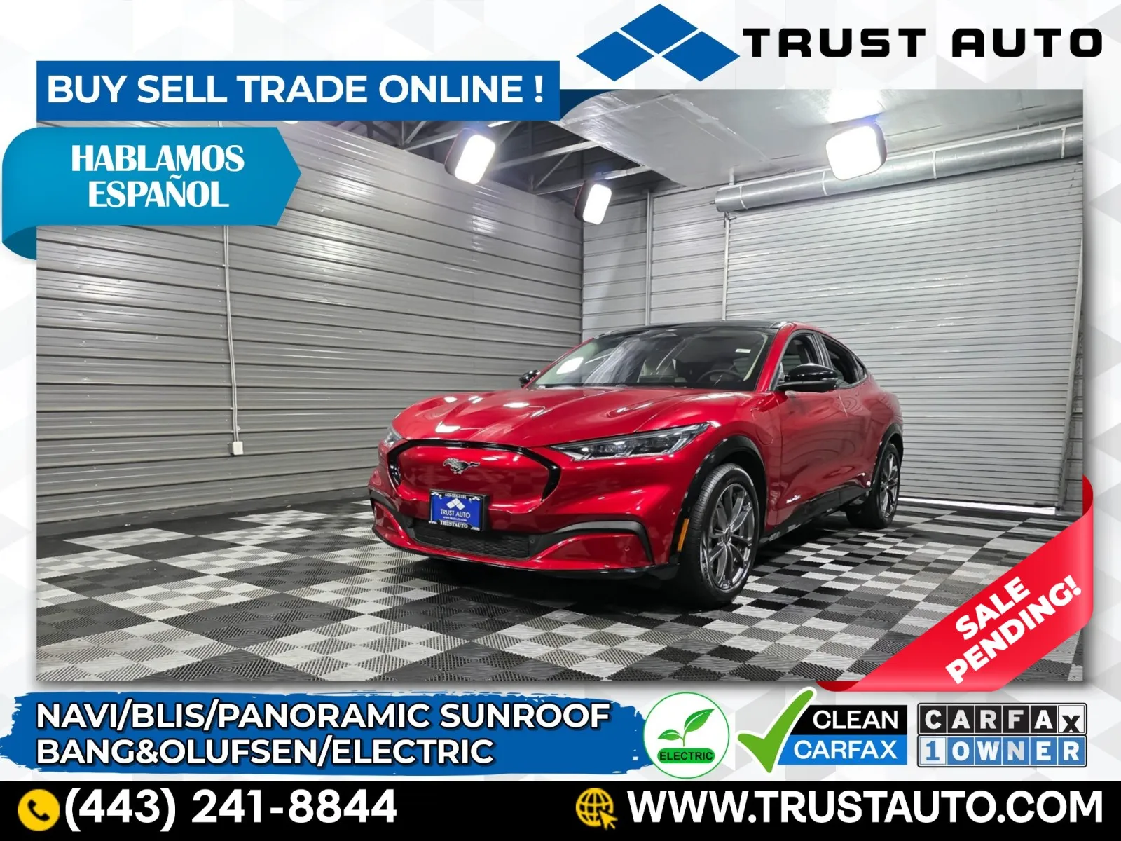 2021 Ford Mustang Mach-E Premium Electric SUV for sale in Sykesville, MD