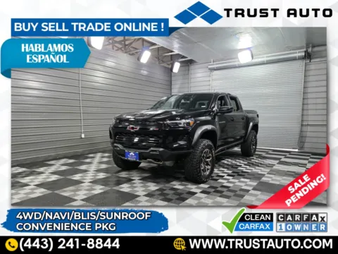 Black 2024 Chevrolet Colorado 4WD ZR2 Crew Cab Pickup Truck for sale in Sykesville, MD