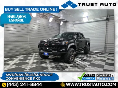 Black 2024 Chevrolet Colorado 4WD ZR2 Crew Cab Pickup Truck for sale in Sykesville, MD
