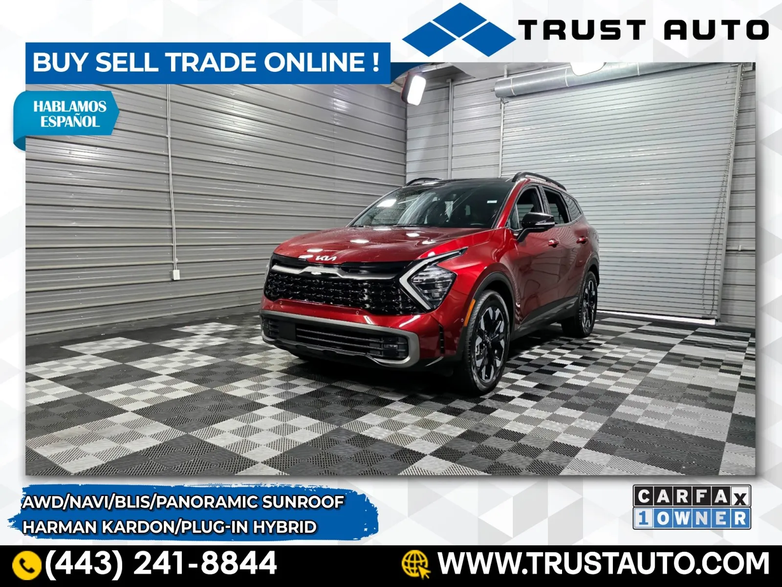 Red 2023 Kia Sportage X-Line Prestige AWD Plug-In Hybrid SUV for sale in Sykesville, MD