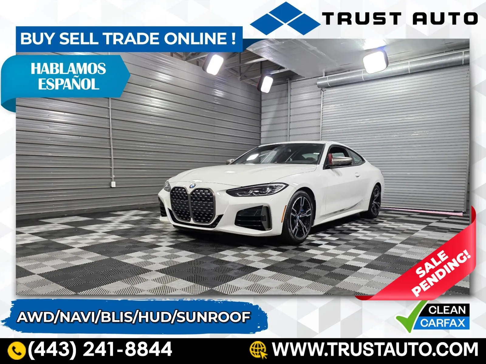 2021 BMW 4 Series M440i xDrive AWD Luxury Coupe for sale in Sykesville, MD