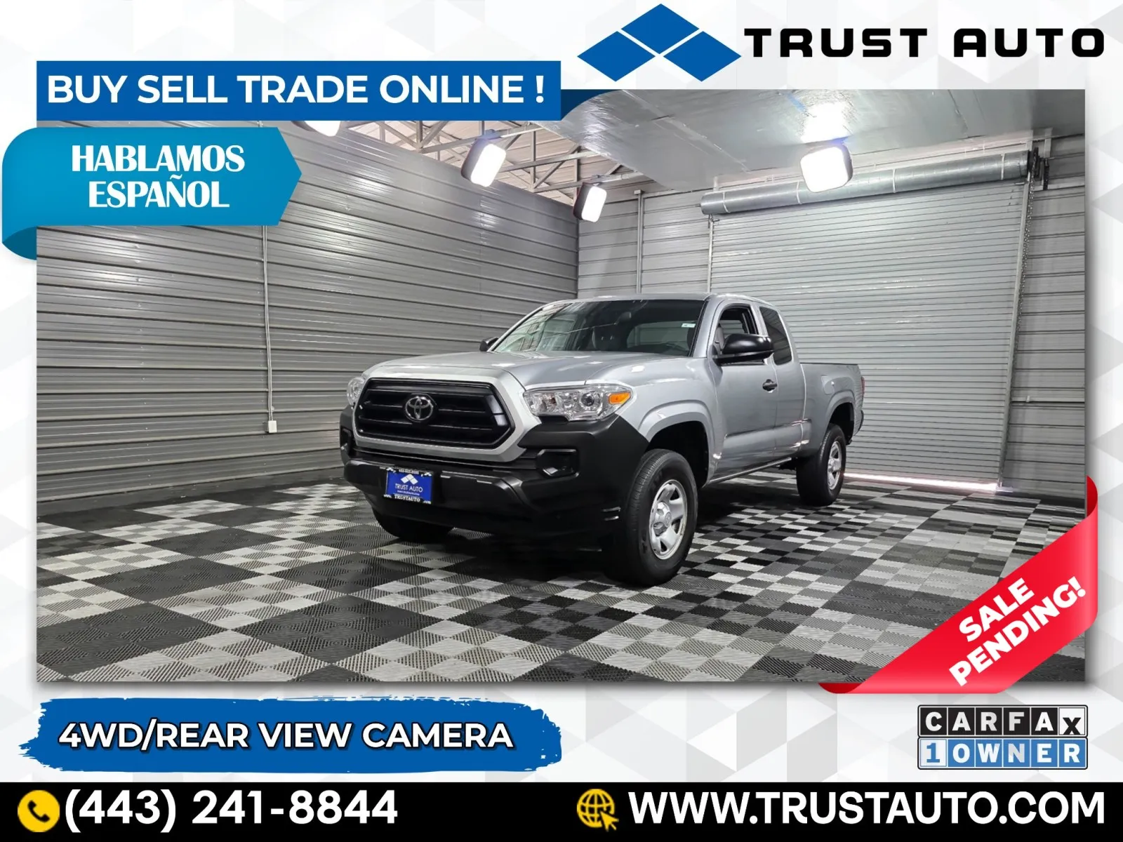 2022 Toyota Tacoma SR 4WD Access Cab Pickup Truck