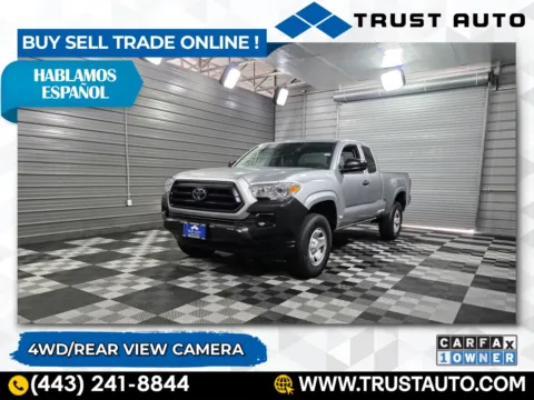 Silver 2022 Toyota Tacoma SR 4WD Access Cab Pickup Truck for sale in Sykesville, MD