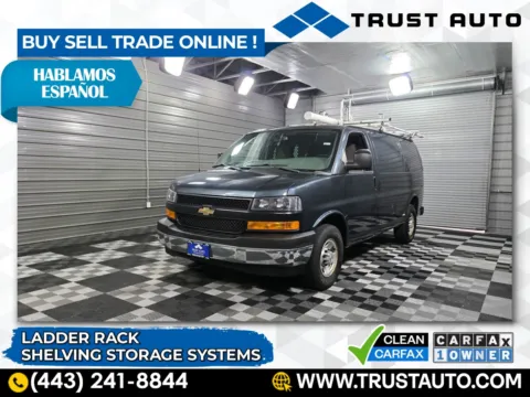Gray 2020 Chevrolet Express 2500 Cargo 135''WB Low Roof Minivan/Van w/Ladder Rack System for sale in Sykesville, MD