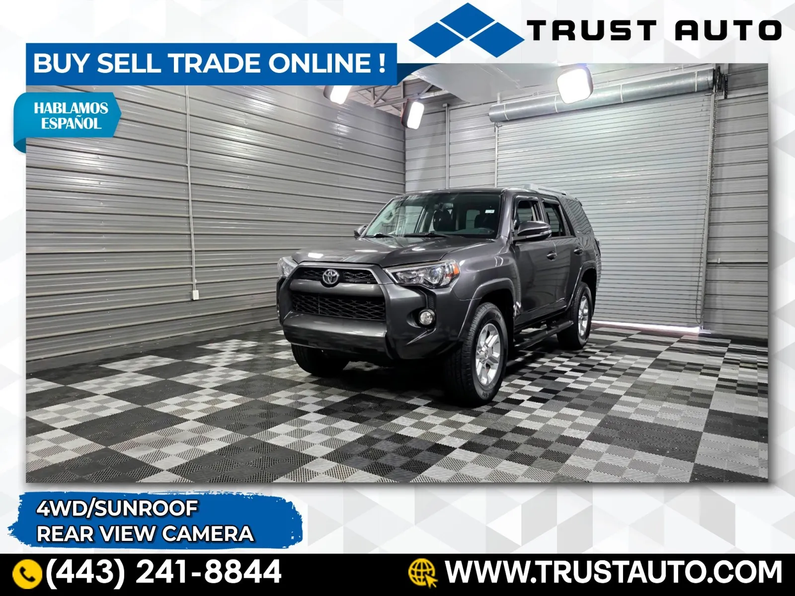 Gray 2018 Toyota 4Runner SR5 Premium 4WD SUV for sale in Sykesville, MD