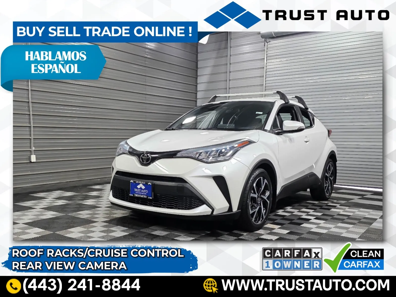 White 2022 Toyota C-HR XLE SUV for sale in Sykesville, MD