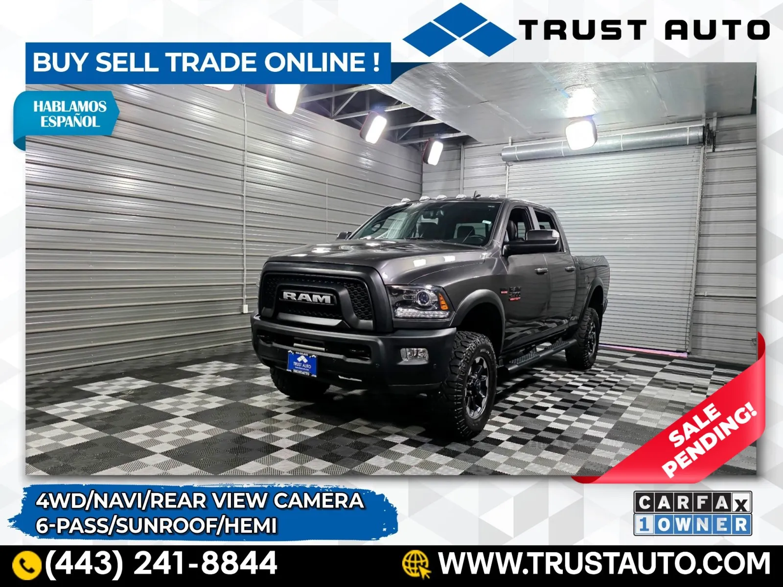 2017 Ram 2500 Power Wagon 4WD Crew Cab Hemi Pickup Truck for sale in Sykesville, MD