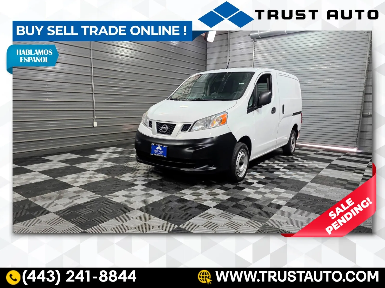 White 2016 Nissan NV200 Compact Cargo S Minivan/Van for sale in Sykesville, MD