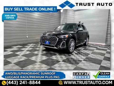 Black 2022 Audi SQ5 Premium Plus 3.0 TFSI quattro AWD SUV w/Luggage Rack for sale in Sykesville, MD