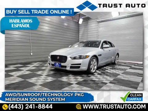 Silver 2018 Jaguar XE 25t Prestige AWD Sedan for sale in Sykesville, MD