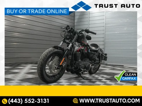 Black 2013 Harley Davidson XL1200X Forty-Eight Motorcycle for sale in Sykesville, MD