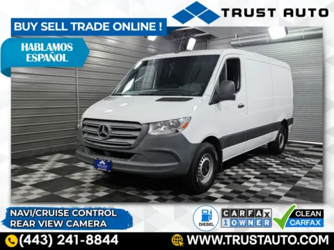 White 2022 Mercedes-Benz Sprinter 2500 Cargo 144'' Diesel Minivan/Van for sale in Sykesville, MD