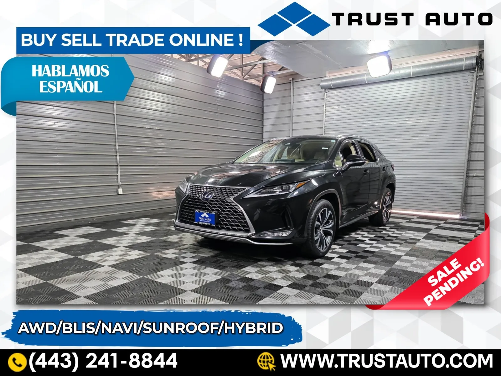 2022 Lexus RX 450h AWD Hybrid Luxury SUV for sale in Sykesville, MD
