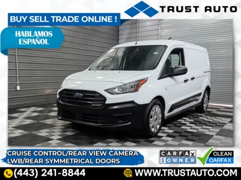 White 2023 Ford Transit Connect XL 121'' LWB Minivan/Van w/Rear Symmetrical Doors for sale in Sykesville, MD