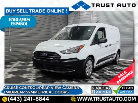 White 2023 Ford Transit Connect XL 121'' LWB Minivan/Van w/Rear Symmetrical Doors for sale in Sykesville, MD