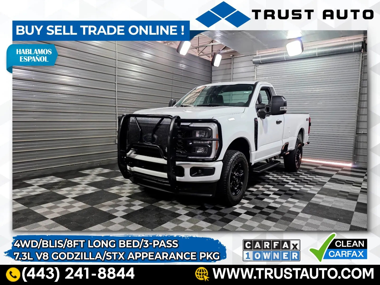 2024 Ford Super Duty F-350 SRW XL 4WD Regular Cab 8FT Bed 7.3L V8 Godzilla Pickup Truck w/STX Appearance Pkg