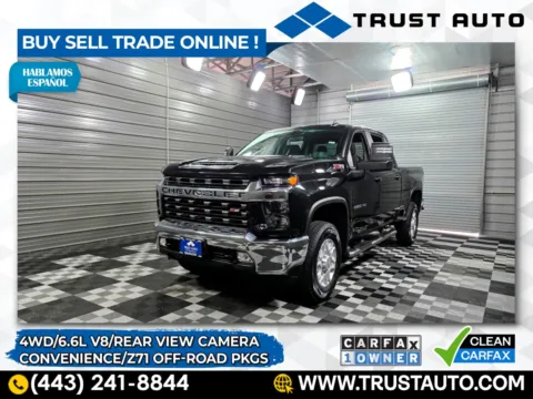 Black 2022 Chevrolet Silverado 2500HD LT 4WD Crew Cab 6.6L V8 Pickup Truck w/Convenience/Z71 Off-Road Pkgs for sale in Sykesville, MD
