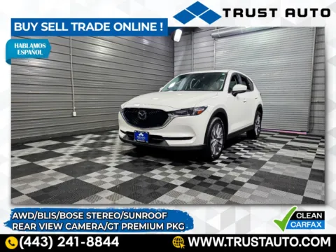 White 2019 Mazda CX-5 Grand Touring AWD SUV w/GT Premium Pkg for sale in Sykesville, MD