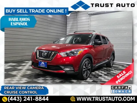 Red 2019 Nissan Kicks SR SUV for sale in Sykesville, MD