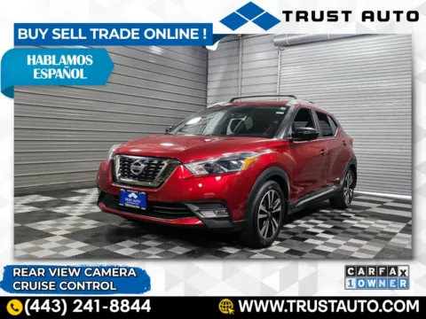 Red 2019 Nissan Kicks SR SUV for sale in Sykesville, MD