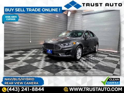 Gray 2020 Ford Fusion SEL 4-Door Hybrid Electric Sedan for sale in Sykesville, MD
