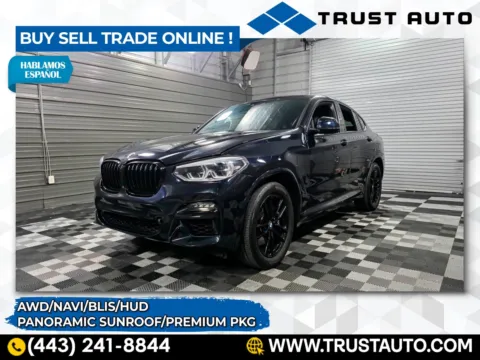 Black 2021 BMW X4 M40i AWD Luxury SUV w/Premium Pkg for sale in Sykesville, MD