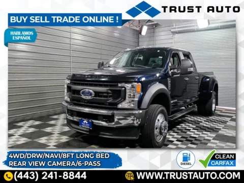 Blue 2022 Ford Super Duty F-450 DRW XL 4WD Crew Cab 8FT Long Bed Dually Power Stroke Diesel Pickup Truck for sale in Sykesville, MD