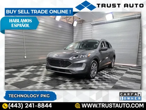 Gray 2021 Ford Escape SEL SUV w/Technology Pkg for sale in Sykesville, MD