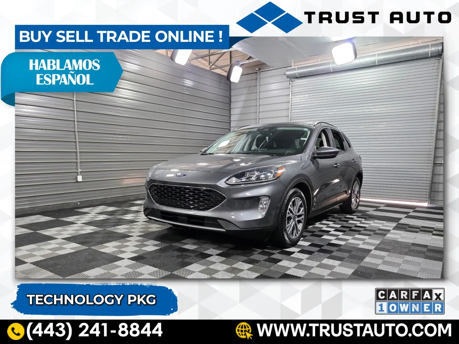 Gray 2021 Ford Escape SEL SUV w/Technology Pkg for sale in Sykesville, MD