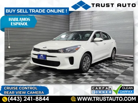 White 2019 Kia Rio S 4-Door Sedan for sale in Sykesville, MD