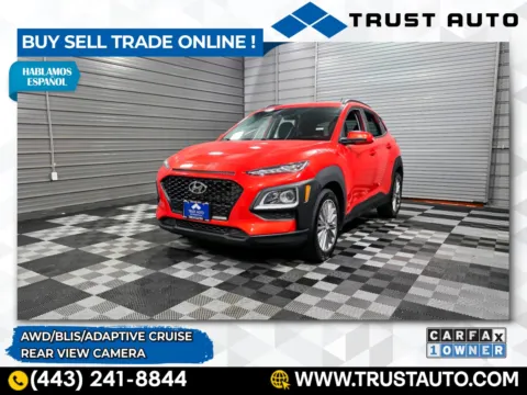 Orange 2019 Hyundai Kona SEL AWD SUV for sale in Sykesville, MD