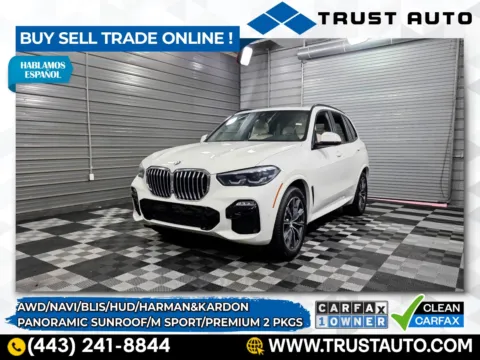 White 2019 BMW X5 xDrive40i WD Luxury SUV w/Premium 2/M Sport Pkgs for sale in Sykesville, MD