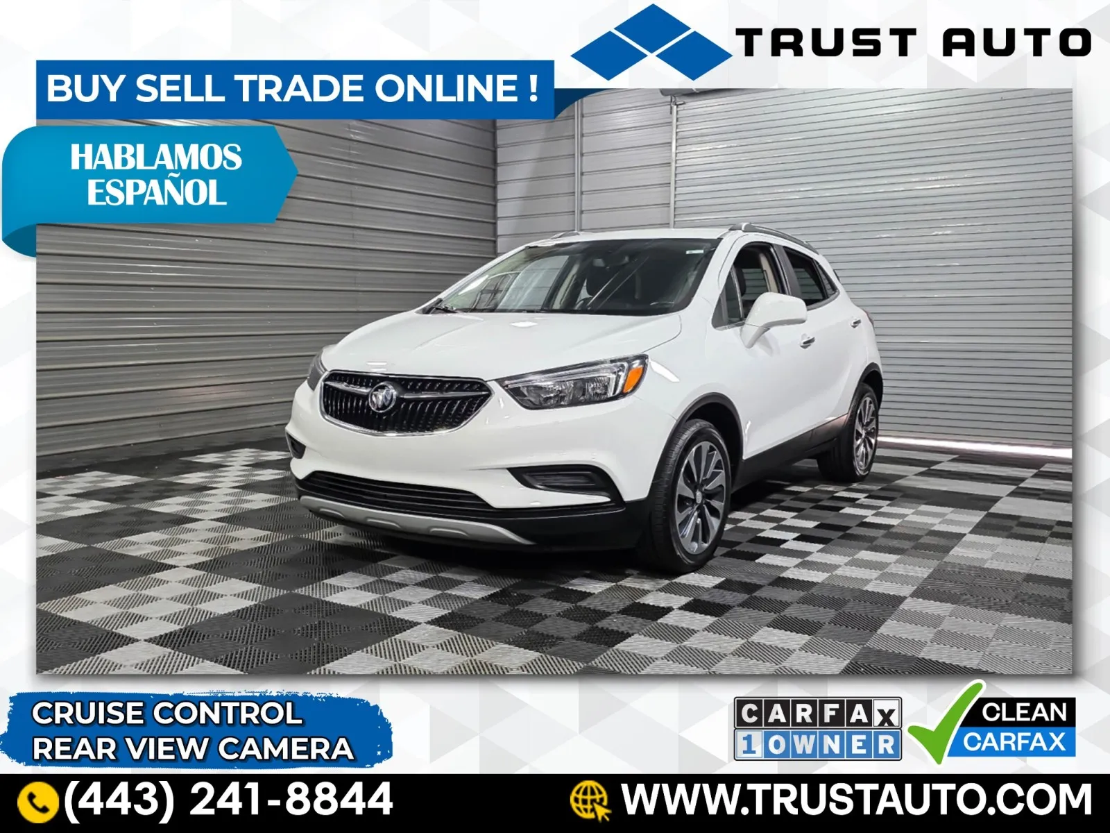White 2021 Buick Encore Preferred SUV for sale in Sykesville, MD