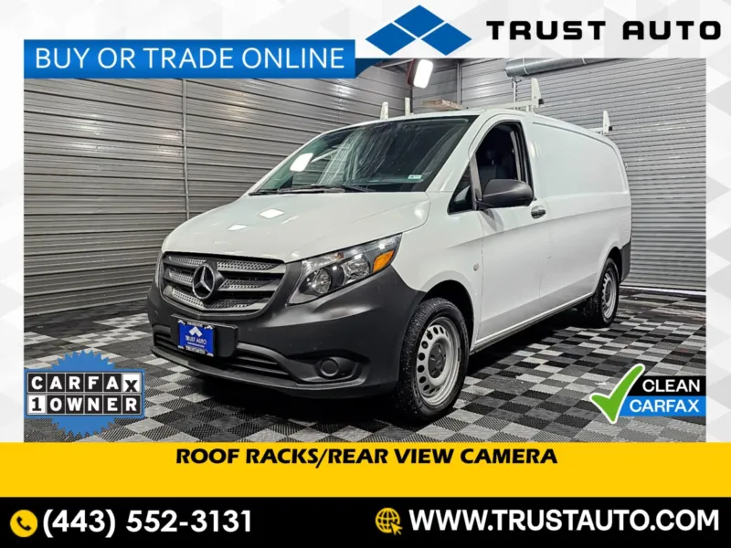 2020 Mercedes-Benz Metris Cargo 126'' Standard Roof Minivan/Van w/Roof Racks for sale in Sykesville, MD