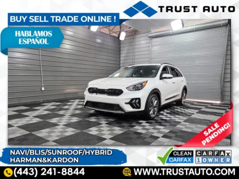 White 2022 Kia Niro Touring SE Hybrid SUV for sale in Sykesville, MD