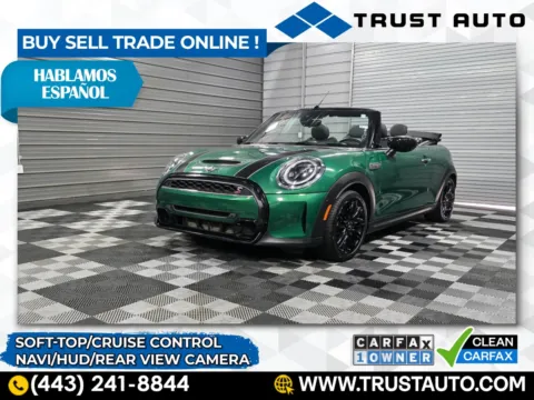 Green 2023 MINI Cooper S Soft-Top Convertible for sale in Sykesville, MD
