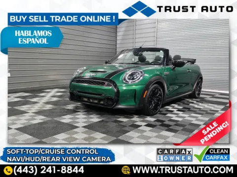 Green 2023 MINI Cooper S Soft-Top Convertible for sale in Sykesville, MD