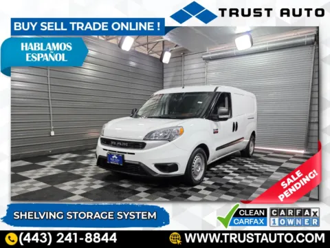 White 2022 Ram ProMaster City Wagon Minivan/Van w/Shelving Storage System for sale in Sykesville, MD